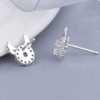 Women's earrings with sparkling crystals and playfully designed wings Symbol Fashion