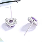 Women's earrings in heart-shaped design with sparkling zirconia Symbol Fashion