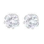 Ladies earrings with sparkling crystals in exquisite wreath design Symbol Fashion