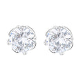 Ladies earrings with sparkling crystals in exquisite wreath design Symbol Fashion