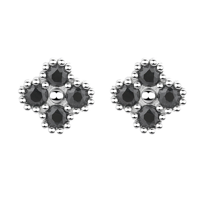 Women's earrings with multilayer floral design and sparkling zirconia Symbol Fashion