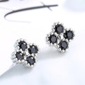 Women's earrings with multilayer floral design and sparkling zirconia Symbol Fashion