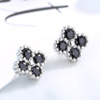 Women's earrings with multilayer floral design and sparkling zirconia Symbol Fashion