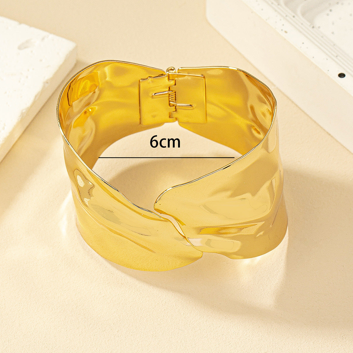 Women's Open Bangle in Stylish, Curved Design Symbol Fashion