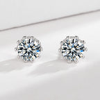 Ladies earrings with sparkling zirconia in elegant wreath design Symbol Fashion