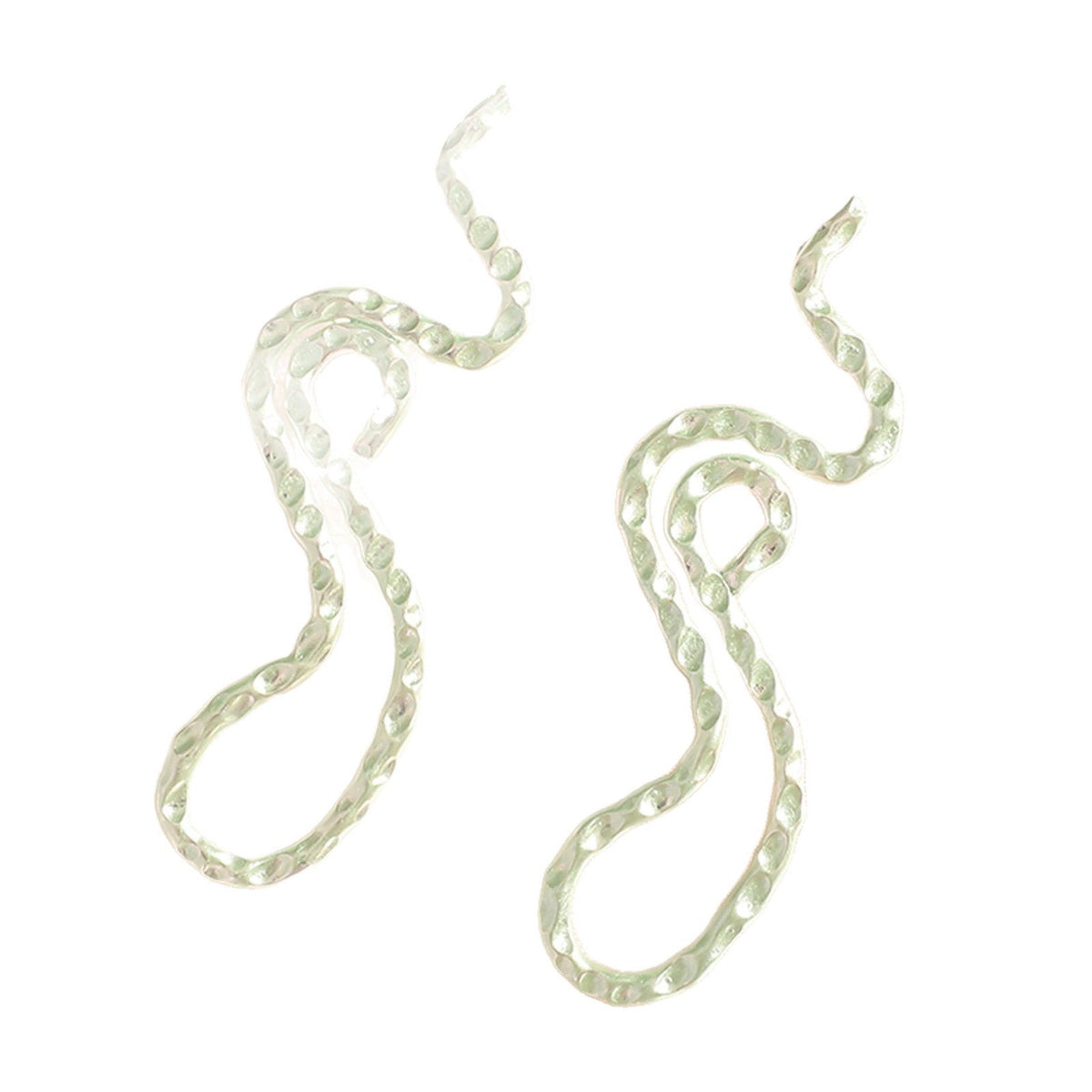 Ladies earrings in elegant wave pattern Symbol Fashion