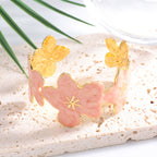Ladies' bangle with floral motifs Symbol Fashion
