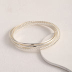 Women's bangle set with elaborate, braided and simple designs Symbol Fashion