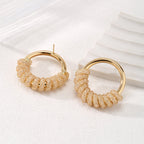 Women's Hanging Earrings with Artistic Spiral Structure Symbol Fashion