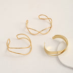 Women Open Bangle in Minimalist Design Symbol Fashion