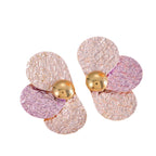 Women's ear clips in elaborate floral pattern Symbol Fashion