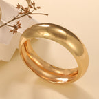 Women's Wide Gold Bracelet Symbol Fashion