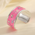 Women's bangle with sparkling star motif Symbol Fashion