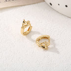 Ladies hoops in unique, sculptural design Symbol Fashion