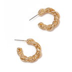 Women High-Quality Earrings with Braided Design Symbol Fashion