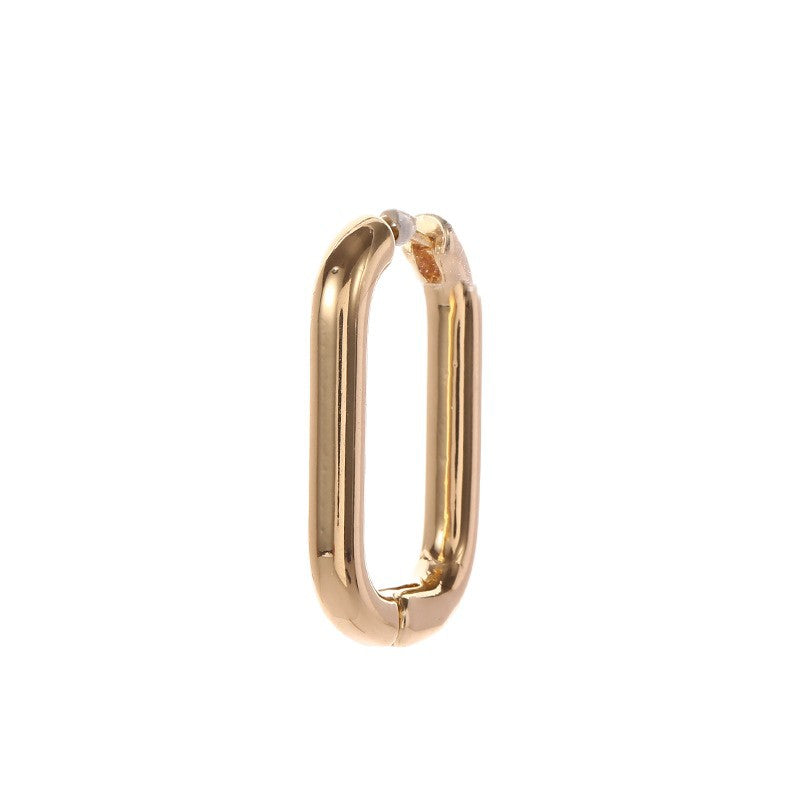 Women's hoops in modern crescent design Symbol Fashion