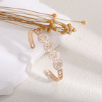 Ladies bracelet with elaborate infinity symbol and sparkling zirconia Symbol Fashion