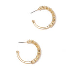 Ladies hoop earrings with intricate structures Symbol Fashion