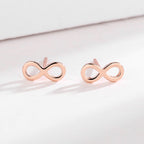 Ladies earrings in infinity design made of high-quality material Symbol Fashion