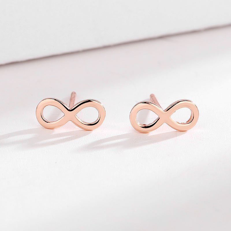 Ladies earrings in infinity design made of high-quality material Symbol Fashion