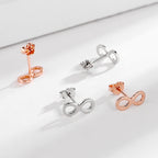 Ladies earrings in infinity design made of high-quality material Symbol Fashion