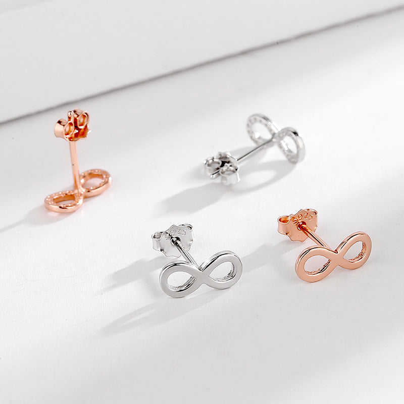 Ladies earrings in infinity design made of high-quality material Symbol Fashion