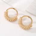 Women's Hanging Earrings with Artistic Spiral Structure Symbol Fashion