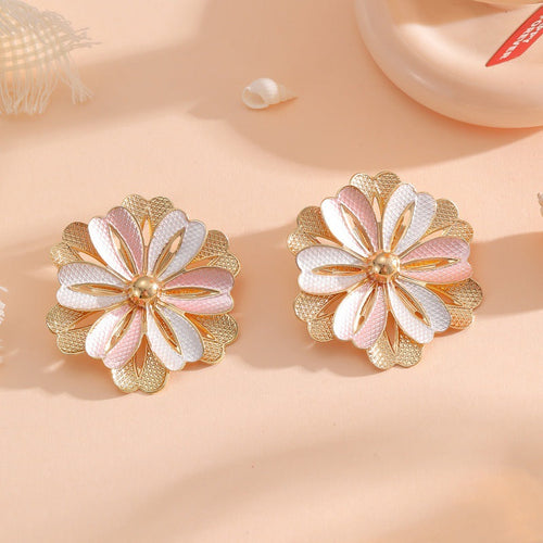 Ladies Hair Clips with Artistic Flower Design Symbol Fashion