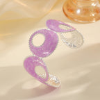 Women Open Bangle with artistic, multicolored design Symbol Fashion