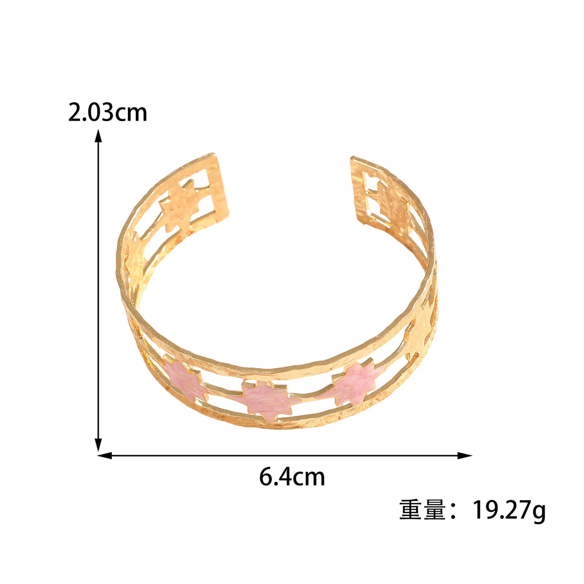 Women's Open Bangle with Elegant Leaf Design Symbol Fashion