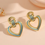 Women’s earrings in modern heart design Symbol Fashion