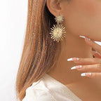 Women's Hanging Earrings in Modern Radiant Design Symbol Fashion