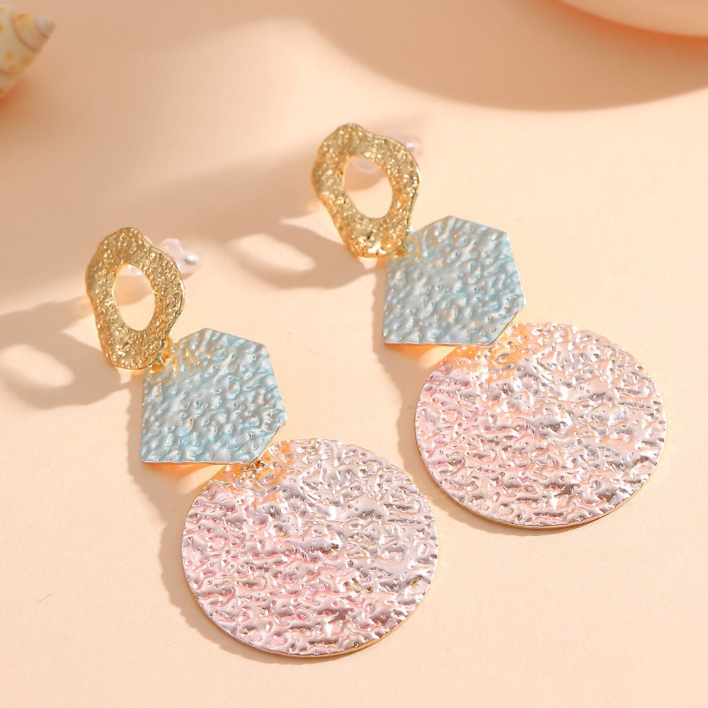 Women's Hanging Earrings with Modern Geometric Design Symbol Fashion