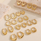 Women's Hanging Earrings with Integrated, Textured Design Symbol Fashion
