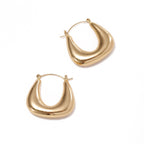 Ladies earrings in a modern, curved design Symbol Fashion