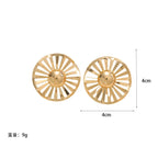 Ladies fashionable statement earrings with luxurious, geometric design Symbol Fashion