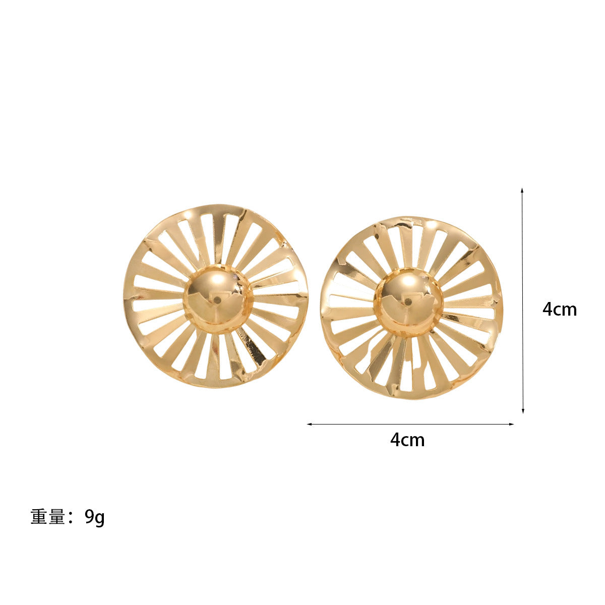 Ladies fashionable statement earrings with luxurious, geometric design Symbol Fashion