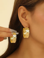 Women artistically designed hoops Symbol Fashion