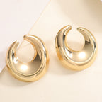 Women's earrings with elegant curved design Symbol Fashion