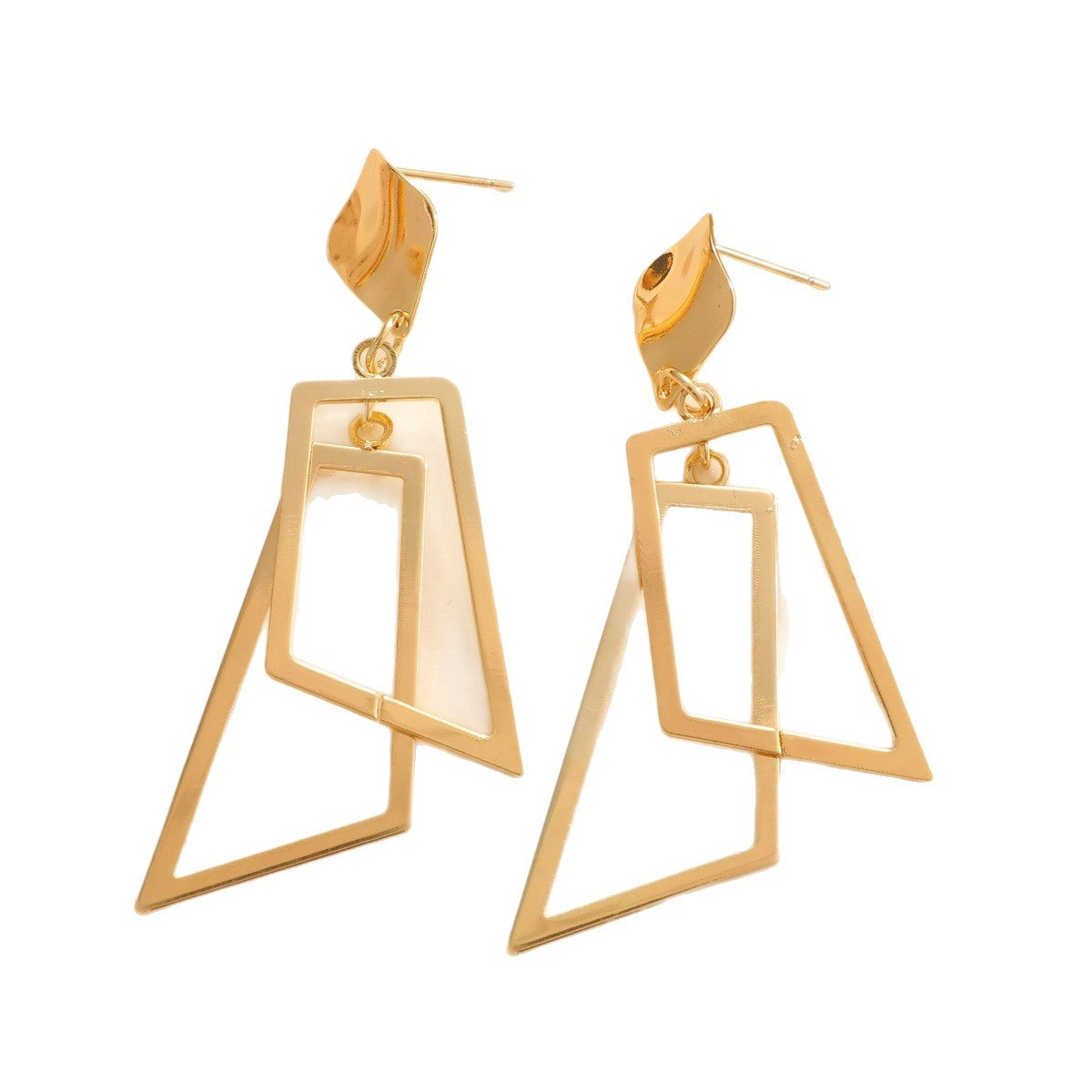 Women's Hanging Earrings in Modern Geometric Design Symbol Fashion