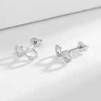 Ladies earrings in infinity design made of high-quality material Symbol Fashion