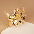 Women's elegant bracelet with artistic floral design Symbol Fashion