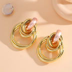 Women's Hanging Earrings with Elegant, Sculptural Design Symbol Fashion