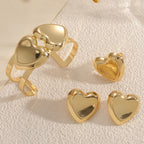 Women's Open Bangle with Elegant Heart Shape Symbol Fashion