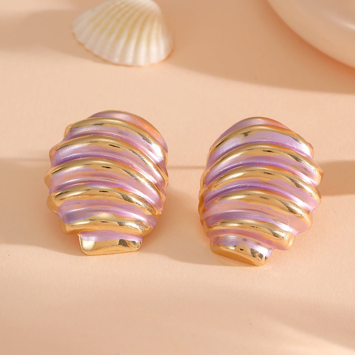 Women's ear clips in maritime shell design Symbol Fashion