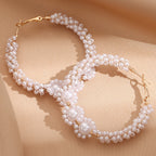 Women’s hoops with artistic pearl design Symbol Fashion