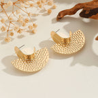 Women's Hanging Earrings with Artistic, Textured Design Symbol Fashion