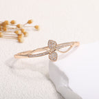 Ladies bracelet with elaborate infinity symbol and sparkling zirconia Symbol Fashion