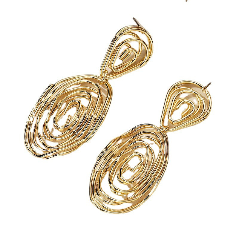 Women's Hanging Earrings in Artful Wire Design Symbol Fashion