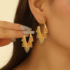 Women artistically designed hoops Symbol Fashion